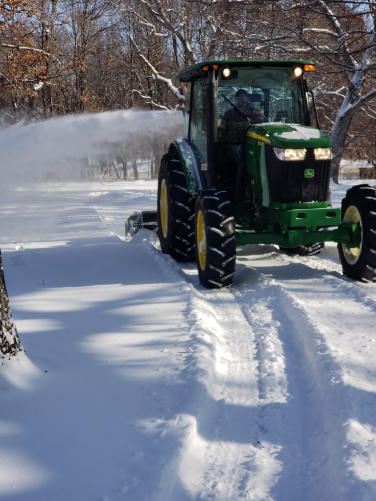 snow removal driveway forest lake, mn